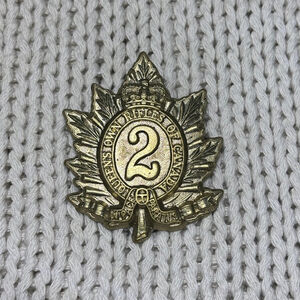 The Queen's Own Rifles of Canada 1940 2nd Regiment Cap Badge